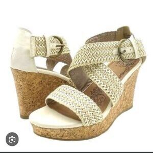 BKE SOLE:REID WEDGE JUTE PLATFORM SANDAL..Like New w/Box